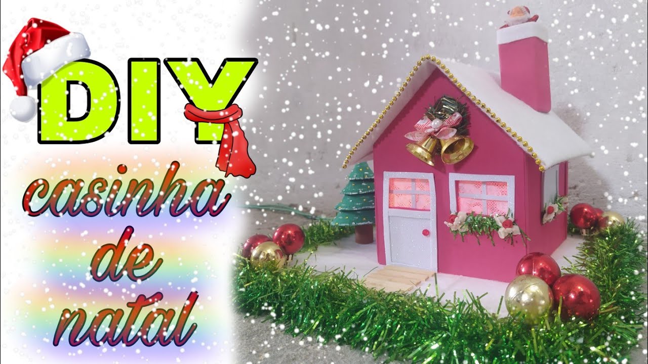 DIY Casinha de Natal super fácil