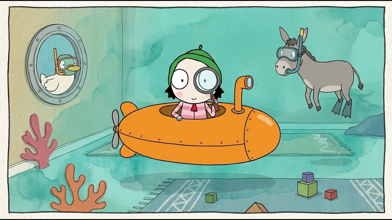Sarah & Duck: The Deep-Sea Living Room Adventure & Submarine Rescue! | Full Episode
