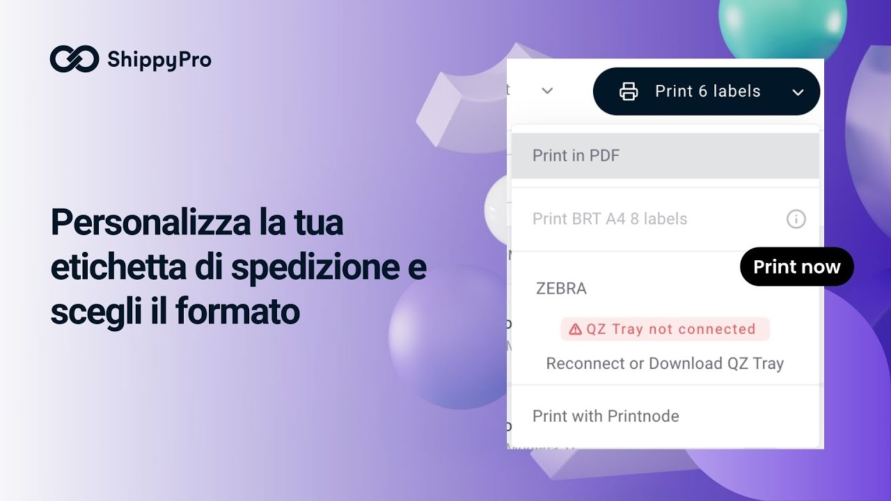 Come personalizzare la tua etichetta di spedizione e scegliere il formato più adatto