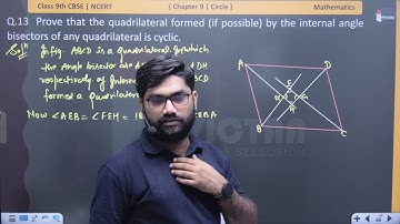 Prove that the quadrilateral formed (if possible) by the internal angle bisectors of any quadrila
