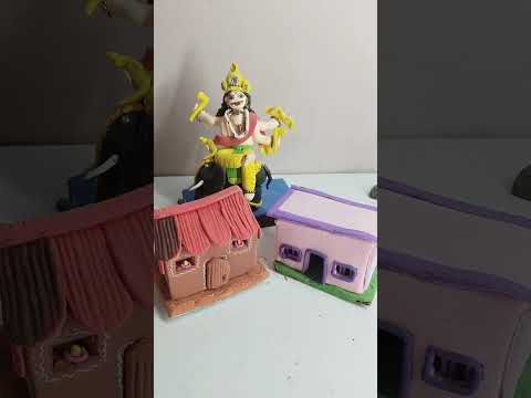 vishwakarma bhgwan idol making with super clay #happy vishwakarma puja