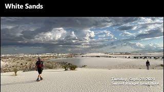 White Sands Sunset Hike Sept 28 2021 Resimi