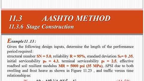 Pavement structural design 11 , flexible structural design, Stage construction