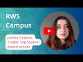 Jaclina Colesnic, Trados Top Student Award winner