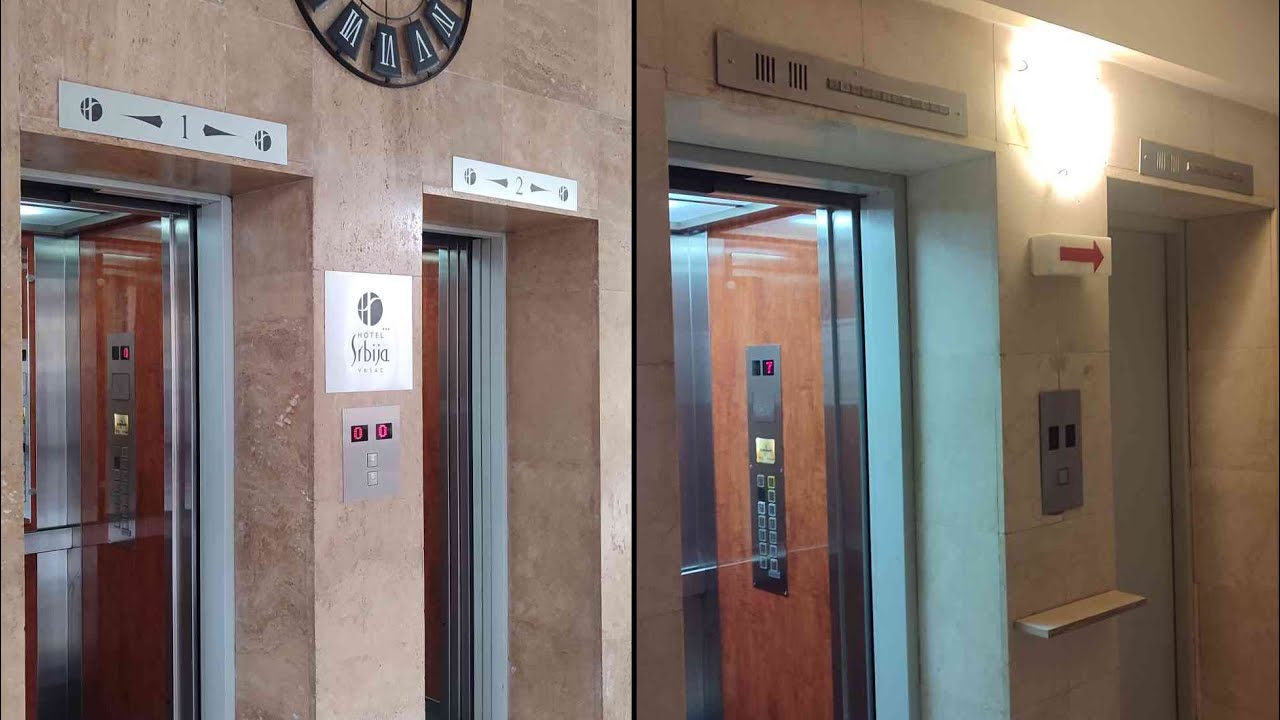 Completely replaced Končar (repl. by Kleemann) lifts -  Hotel Srbija, Vršac, Serbia