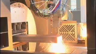 Bodor M350 6kw cutting “C” channel steel with bevel cutting