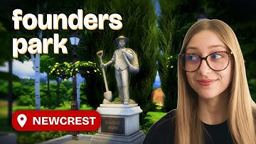 Building a Nostalgic Founders Park in Newcrest |  The Sims 4 Speed Build