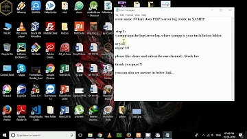 Where does PHP’s error log reside in XAMPP