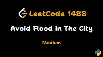 Avoid Flood in The City  - LeetCode 1488 | Live Solution