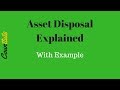 Asset disposal fixed asset realisation explained with t accounts example
