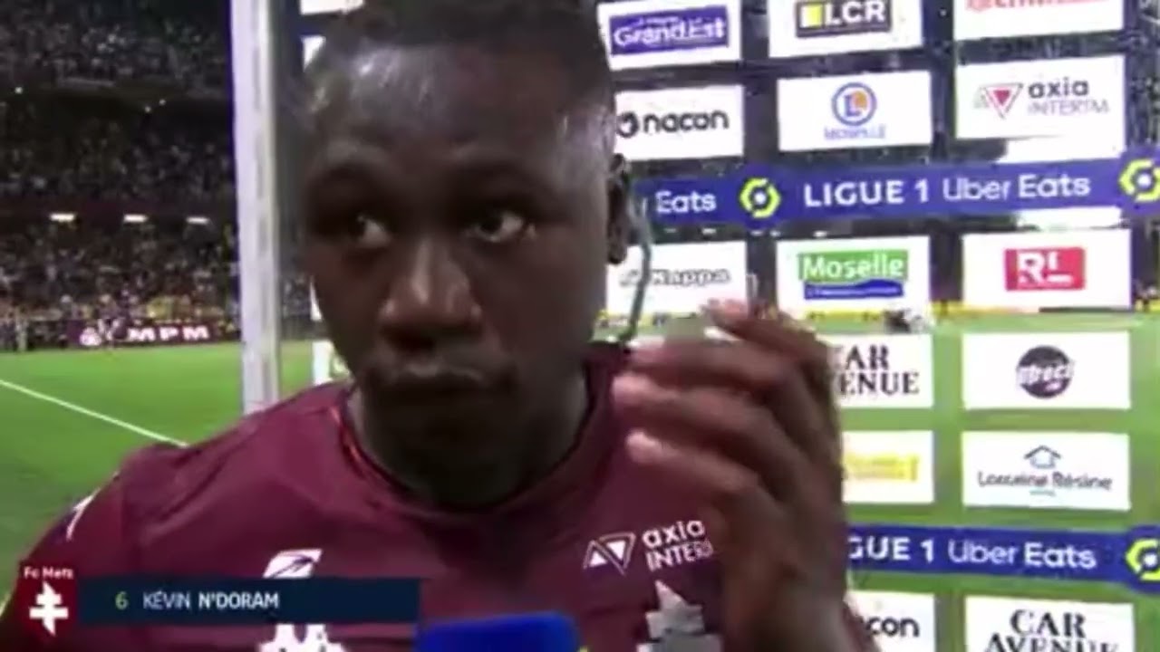 Kevin Ndoram Réaction «  On Joue comme des Tapettes " Metz Om