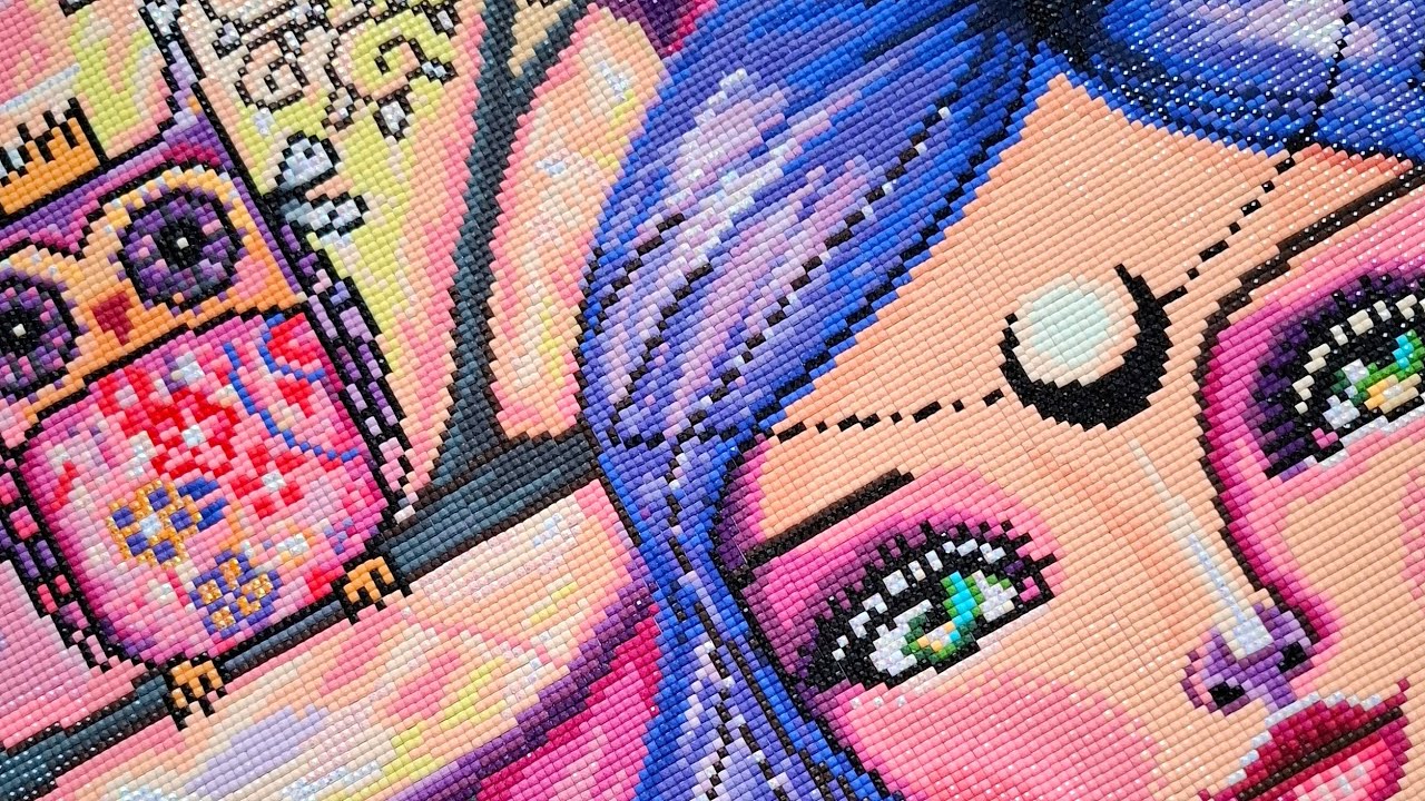 Mega Relaxing and Satisfying ASMR Diamond Painting Art Compilation - No Talking - Real Speed 