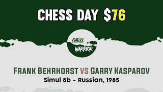Frank Behrhorst vs Garry Kasparov | Simul 8b - Russian, 1985
