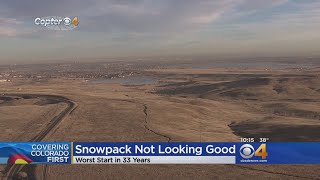 Colorado Snowpack Tied For Worst Start In 33 Years