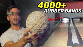 I went bowling with a MASSIVE Rubber Band ball?! 