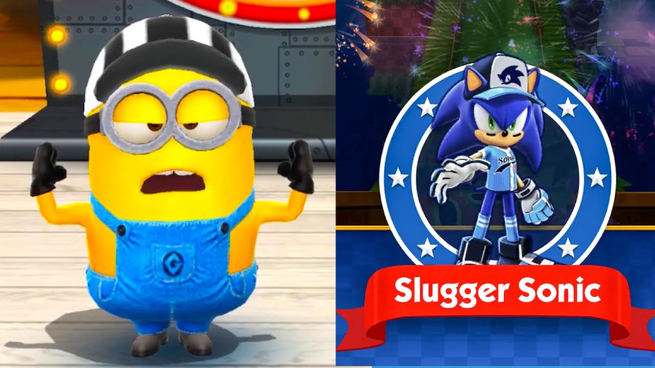 Sonic Dash Slugger Sonic vs Minion Rush Running Gameplay - YouTube