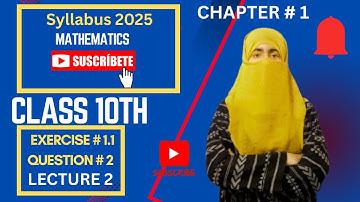 10th Class Maths solution, Ch 1, Lecture 2 - Exercise 1.1 Question no 2 - Math 10th Class-10 Math