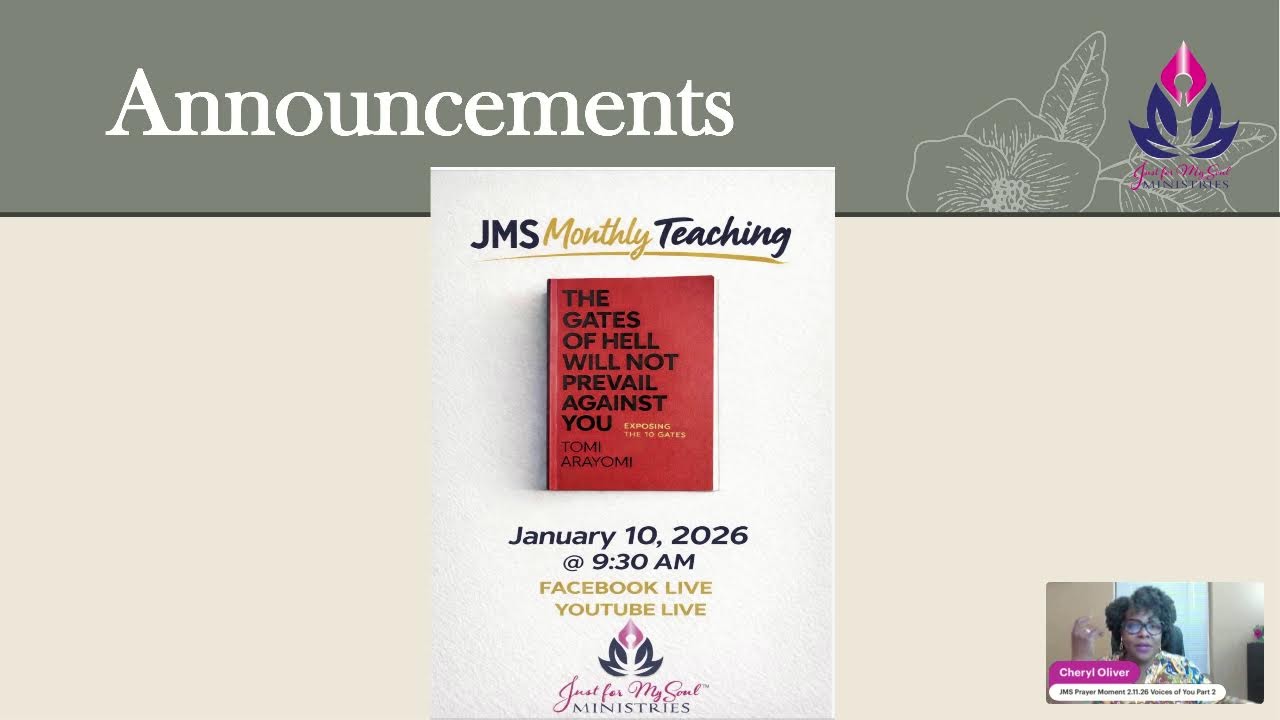 JMS Prayer Moment 2.11.26 Voice of You Part 2