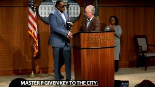 Louisville honors rapper 'Master P' with key to the city