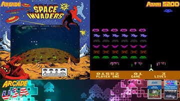 AtariCade 5200! Space invaders!