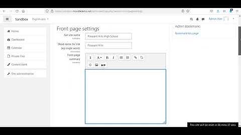 Moodle: How to Change the Full Site Name