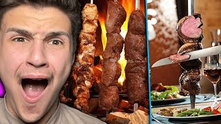 Brazilian Steakhouses ARE SO CRAZY ! |🇬🇧UK Reaction