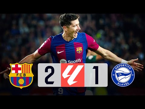 Barcelona vs Alaves [2-1], La Liga 2023/24 - MATCH REVIEW