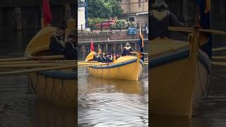 Very rare lifeboat with amazing story visits Limehouse Marina London