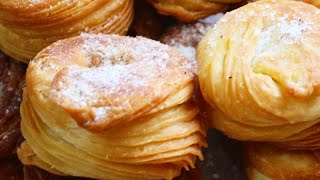 Afghani Qatlama Recipe Without Butter | Fried Puff Pastry Bun Recipe By Cooking with Rubab