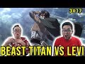 ATTACK ON TITAN 54 Season 3 Episode 17 Hero REACTION LEVI VS BEAST TITAN