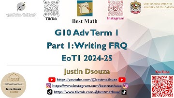 10Adv Part 1 Writing | FRQ | EoT1 | Factor, polynomials, quadrilateral, trigonometry | Q1-Q5 | 10A |