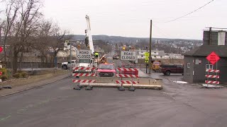 Elm Street bridge closed in Scranton