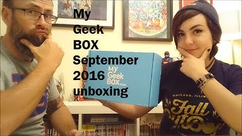 My Geek Box August 2016 unboxing (not September like we thought) Battle of the Boxes