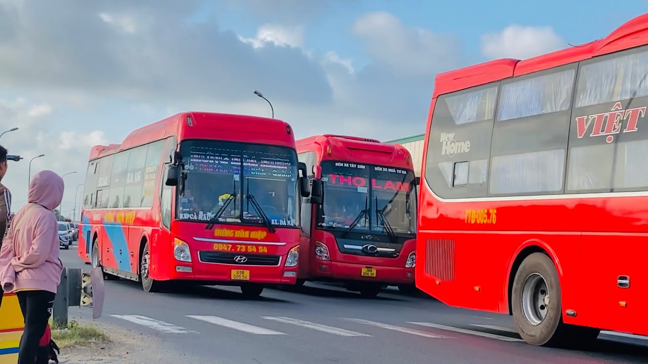[412] XE KHÁCH BẮC NAM NGÀY TẾT ##giuongnam #benxemiendong #benxemientay