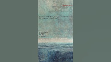 Question No.1 | AWS Solutions Architect Associate Certification Exam Practice Question & Answer