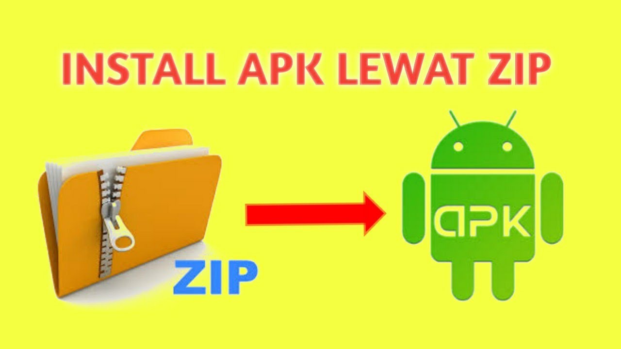 tutorial menginstall APK langsung dari ZIP menggunakan file exploler di