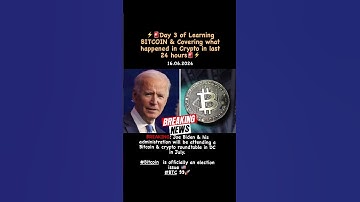 ⚡️🚨Day 3 of Learning BITCOIN & Covering what happened in Crypto in last 24 hours🚨⚡️#bitcoin#crypto