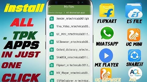 how to download all tpk files in tizen {no dropbox link} must watch