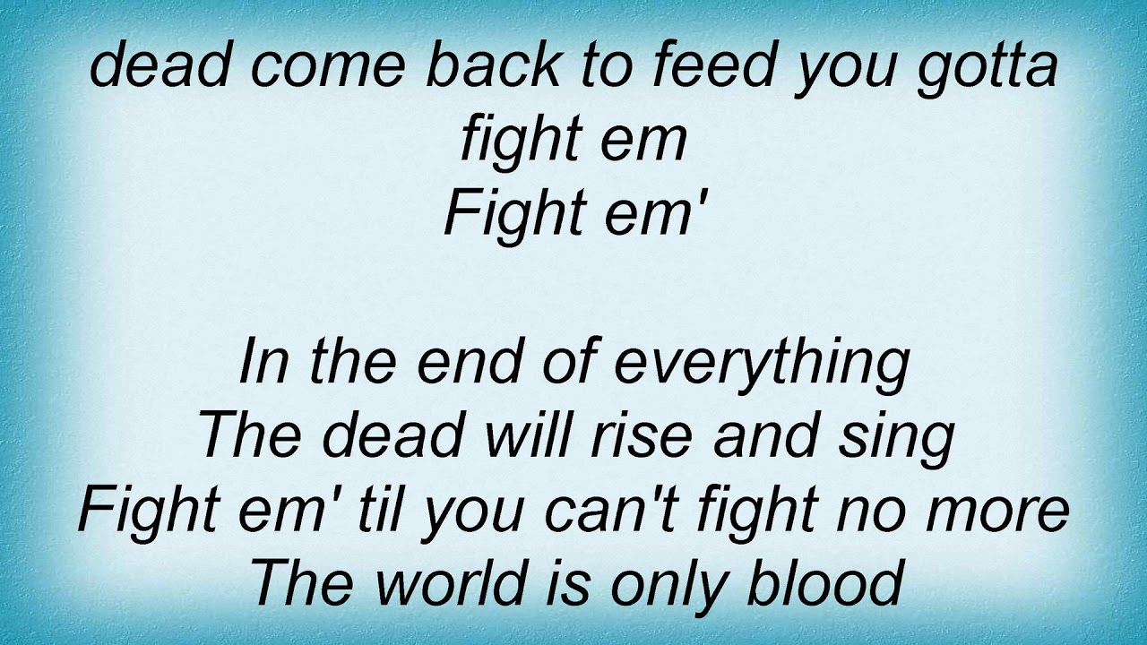 Anthrax Fight 'Em Til You Can't Lyrics YouTube