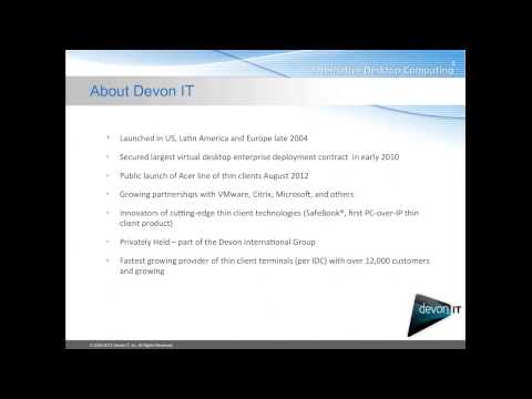 Devon IT Leading Thin Client Software Provider