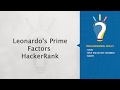 HackerRank-Leonardo's Prime Factors