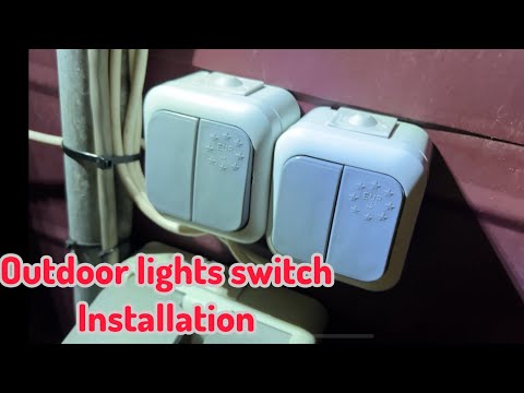 Double light switch installation waterproof 