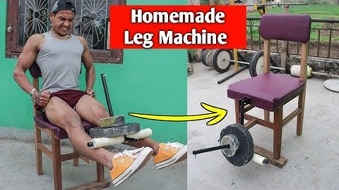 How to Make Homemade Leg Extension Machine - Homemade leg machine | Anish Fitness