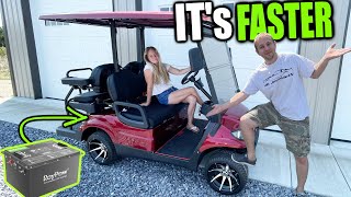 RoyPow Lithium Battery CONVERSION and First Drive on ICON i40 Golf Cart