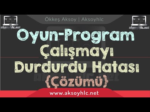 Çalışmayı durdurdu hatası [Çözüldü] Bütün oyunlar için geçerli