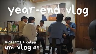 Midterms Week &amp; Year End Celebration | uni vlog #3