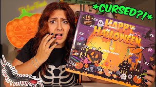 UNBOXING a CURSED *HALLOWEEN FIDGET* CALENDAR!!😰👻 *24 MYSTERY BOXES*