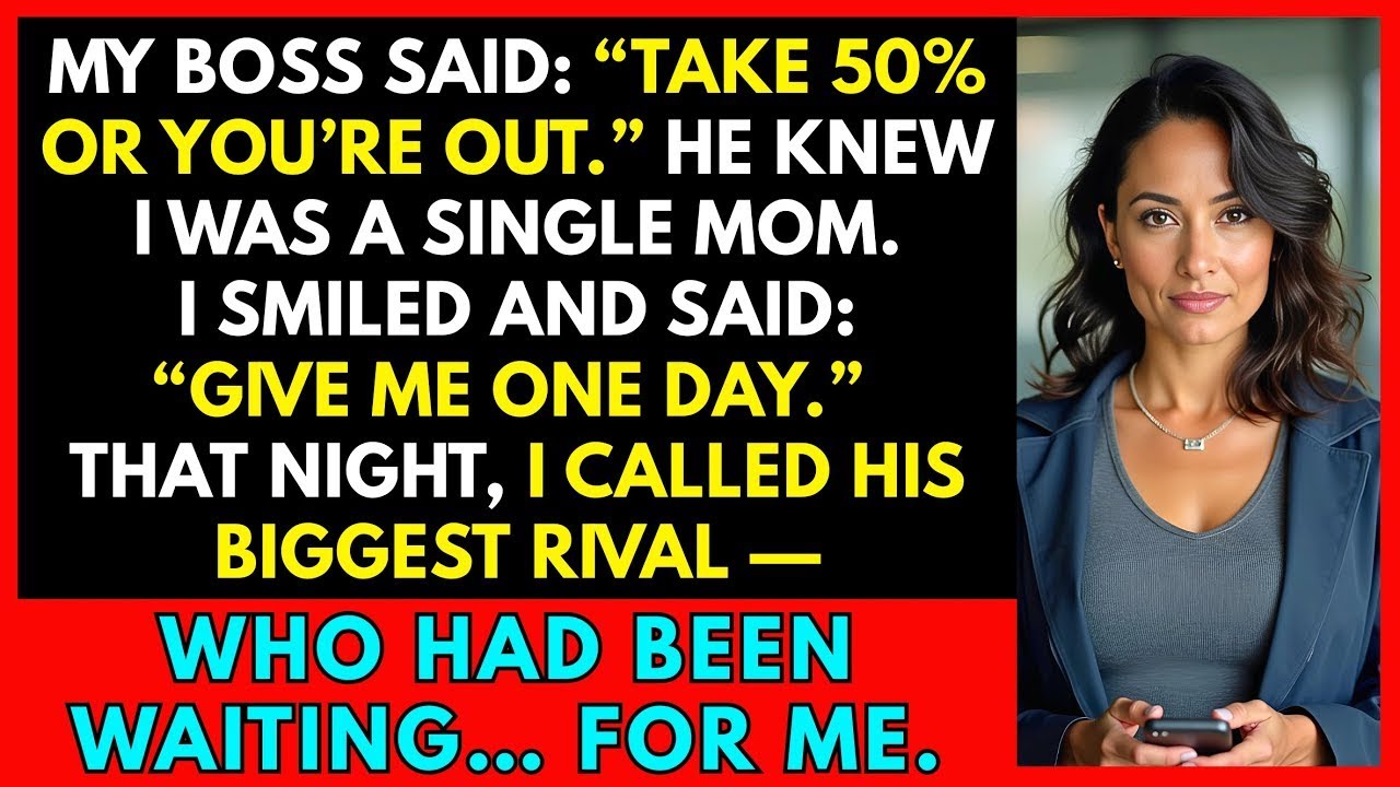 My boss said: 'Take 50% less or leave' — I called his competitor, and revenge was sweet