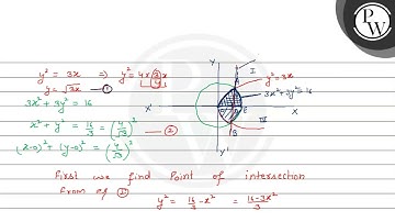 Draw a rough sketch of the region \( \left\{(x, y): y^{2} \leq 3 x,...