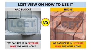 AAC BLOCK VS BRICK | THIS VS THAT SEASON 2| EPISODE 01| #lceted Aac Block Vs Bricks Which Is Best 2021 Aac Blocks Aac Bricks Basic Knowledge Civil Tutor